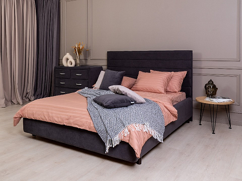 Двуспальная кровать Verona - Кровать в лаконичном дизайне в обивке из мебельной ткани или экокожи.