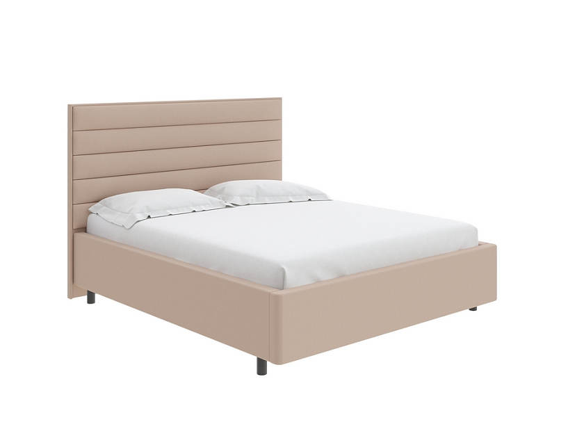 Кровать Verona 80x190 Ткань: Рогожка Тетра Графит - Кровать в лаконичном дизайне в обивке из мебельной ткани или экокожи.