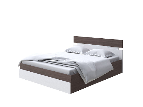 Коричневая кровать Milton с подъемным механизмом - Современная кровать с подъемным механизмом.