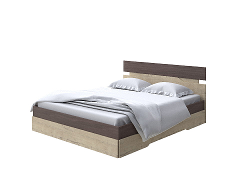 Двуспальная кровать Milton - Современная кровать с оригинальным изголовьем.