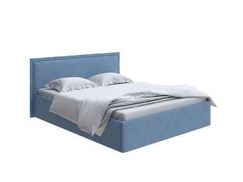 Кровать с мягким изголовьем Aura Next - Кровать в лаконичном дизайне в обивке из мебельной ткани