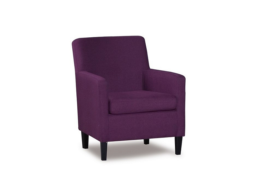 Кресло Status 69x76 Ткань: Рогожка Фиолетовый 195 - Стильное интерьерное кресло c лаконичными формами 