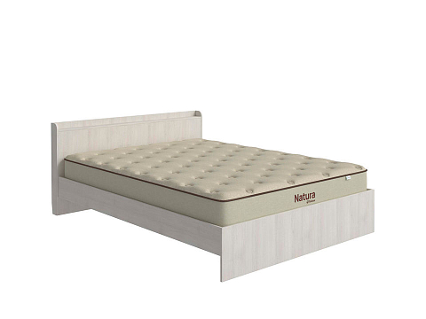 Бежевая кровать Bord - Кровать из ЛДСП в минималистичном стиле.