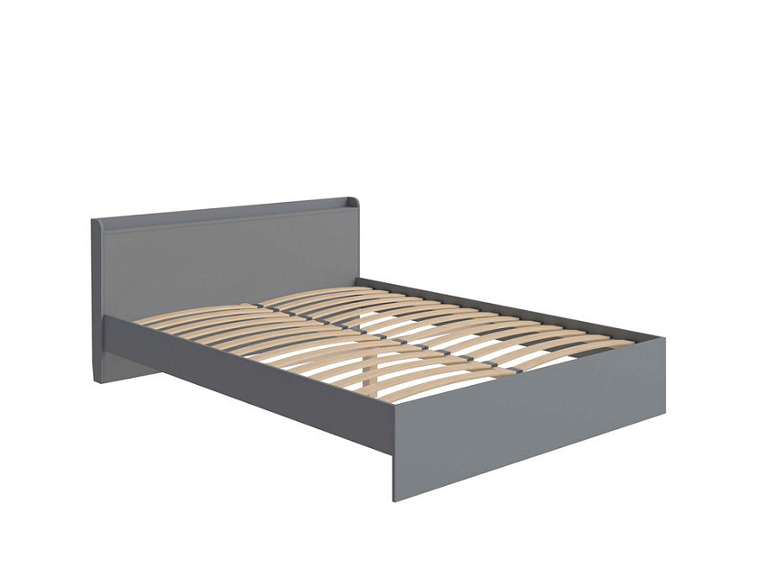 Кровать Bord 160x200 ЛДСП Вулканический серый - Кровать из ЛДСП в минималистичном стиле.