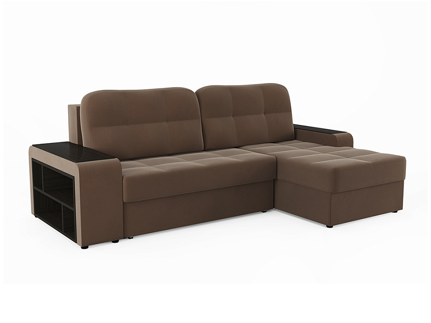 Угловой диван-кровать Flash (левый, правый) 159x201 Ткань Луна 25 - Угловой диван-кровать для ежедневного использования