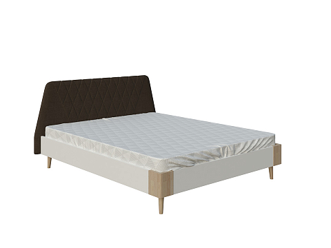 Кровать полуторная Lagom Hill Chips - Оригинальная кровать без встроенного основания из ЛДСП с мягкими элементами.